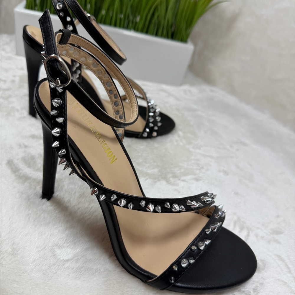 True Religion Black Studded Heels - Picture 8 of 8
